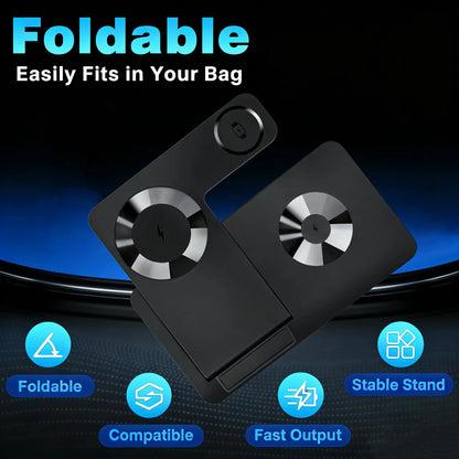 3 in 1 Magnetic Wireless Charger Qi2 15W Fast Charging Station for Iphone Apple Watch Airpods