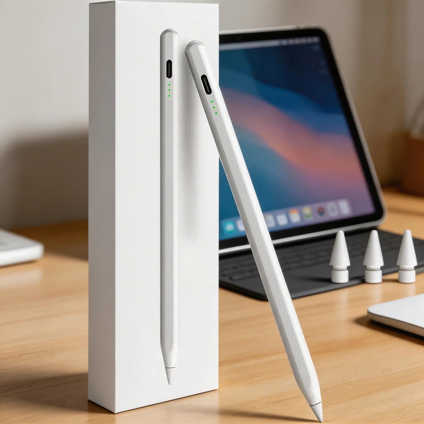 Stylus Pen for Ipad, Apple Pencil for Ipad 9Th&10Th Generation - Ipad Pencil 2Nd Generation, Fast Charge Active Pencil Compatible with 2018-2023 Apple Ipad Pro11&12.9 Inch, Ipad Air 3/4,Ipad 6/7/8/9/10,Ipad Mini 5/6 Gen Tech Accessories Universal Nib