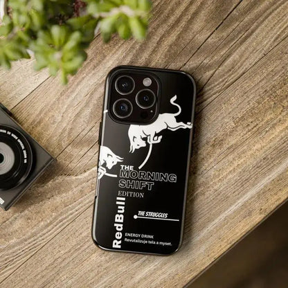 Red Bull Energy Drink-Themed Phone Case — Compatible with Iphone 17, 16, 15, 14, 13