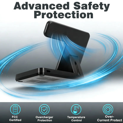 3 in 1 Magnetic Wireless Charger Qi2 15W Fast Charging Station for Iphone Apple Watch Airpods