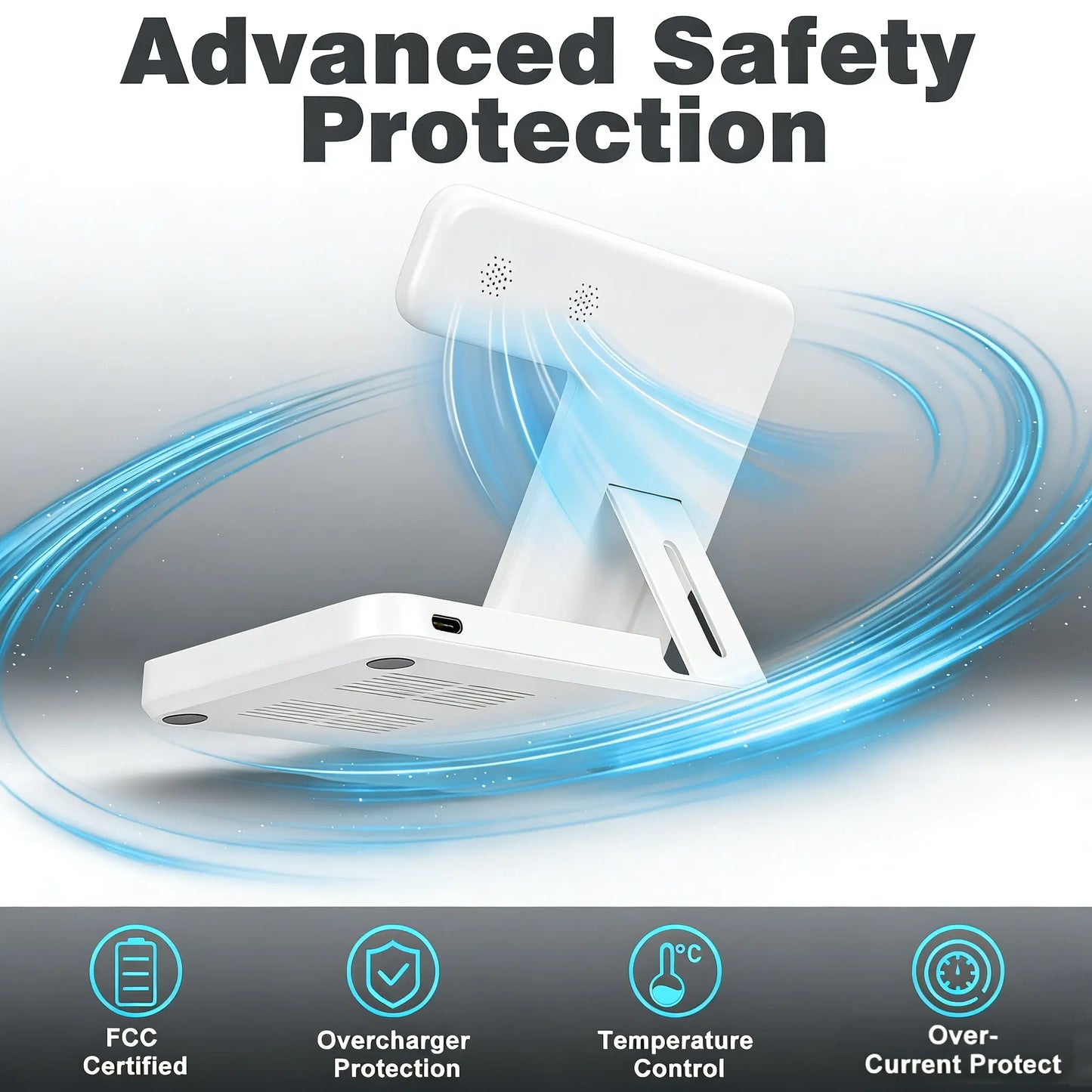 3 in 1 Magnetic Wireless Charger Qi2 15W Fast Charging Station for Iphone Apple Watch Airpods